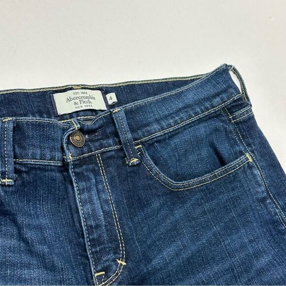 Abercrombie & Fitch Stretch Jean Shorts Size 4 - Picture 5 of 11